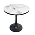 Leisure Dining Table: Round Dining Table No Chairs Sintered Stone Kitchen Coffee Table Pedestal Base