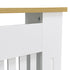 FATIVO Radiator Cover | Internal Height 81cm |  Vertical Slatted Heater Radiator Cover White MDF Radiator Cover with Wood Texture Nature Top for Living Room, Bedroom