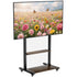 Industrial Rolling TV Floor Stand for 40-100” LCD Screens Height Adjustable TV Cart Mount