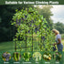 U-shaped Cucumber Trellis Garden Trellis for Climbing Plants with Nylon Netting