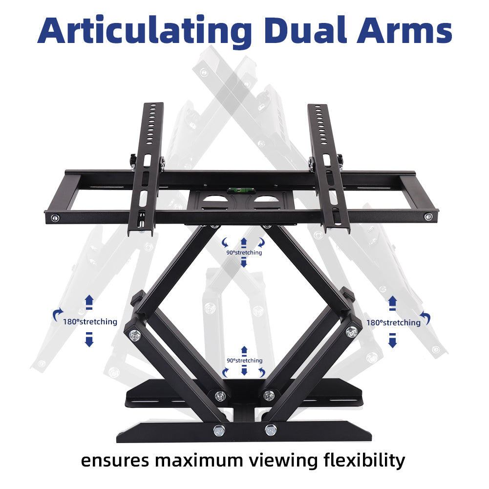 TV Wall Mount Full Motion Articulating Tilting Swivel Mount, VESA up to 400x400mm