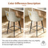 360° Swivel High Bar Stools Upholstered Height Kitchen Island Leather Counter Chair