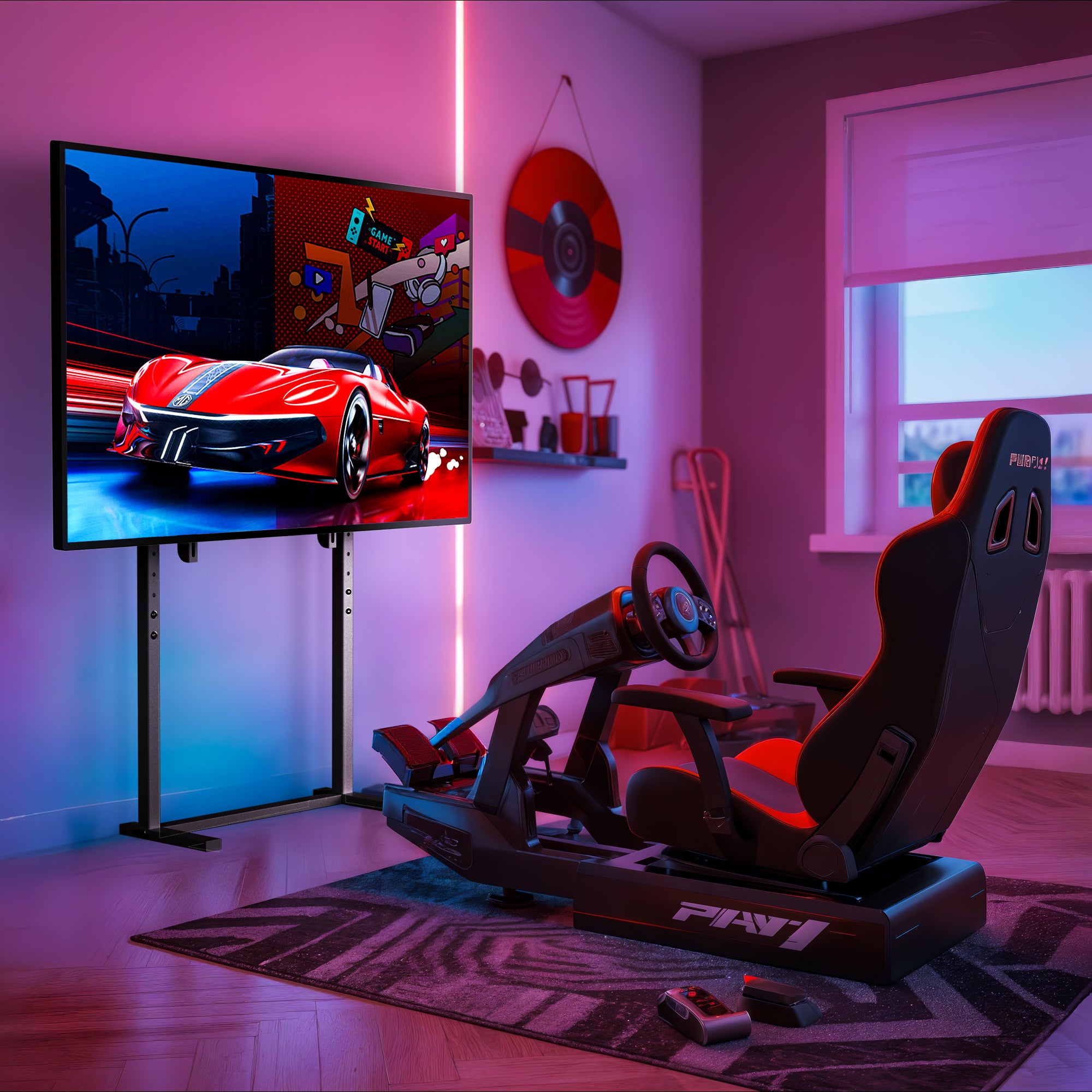 Bodenstehende TV-Halterung, Ständer, höhenverstellbar