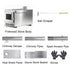 Wood Burning Sauna Stove Kit: 2 in 1 Portable Stainless Steel Heater Tent Stove for Outdoor Tents, Outdoor Sauna Hot Tent Stove with Chimney Pipes