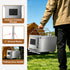 Wood Burning Sauna Stove Kit: 2 in 1 Portable Stainless Steel Heater Tent Stove for Outdoor Tents, Outdoor Sauna Hot Tent Stove with Chimney Pipes