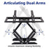Full Motion TV Wall Mount Bracket for Most 26-55 Inch Screen VESA up to 400x400