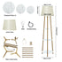 Mid Century Stativ LED Stehlampe mit Regalen