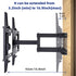 Full Motion TV Wall Mount Bracket for Most 26-55 Inch Screen VESA up to 400x400