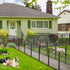 Metal Garden Fence: 5 Panels Garden Fences Heavy Dog Playpen Fences Animal Barrier