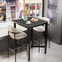 Square Pub Table Bar Table Sintered Stone-top Bistro Kitchen Dining Table