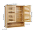 Bathroom Cabinet Bamboo Over-The-Toilet Storage Organizer Wall Mounted Kitchen Shelves
