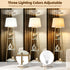 Mid Century Stativ LED Stehlampe mit Regalen