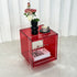Square Cube Acrylic Record Player Table Open Storage Shelf Acrylic Sofa Side Table