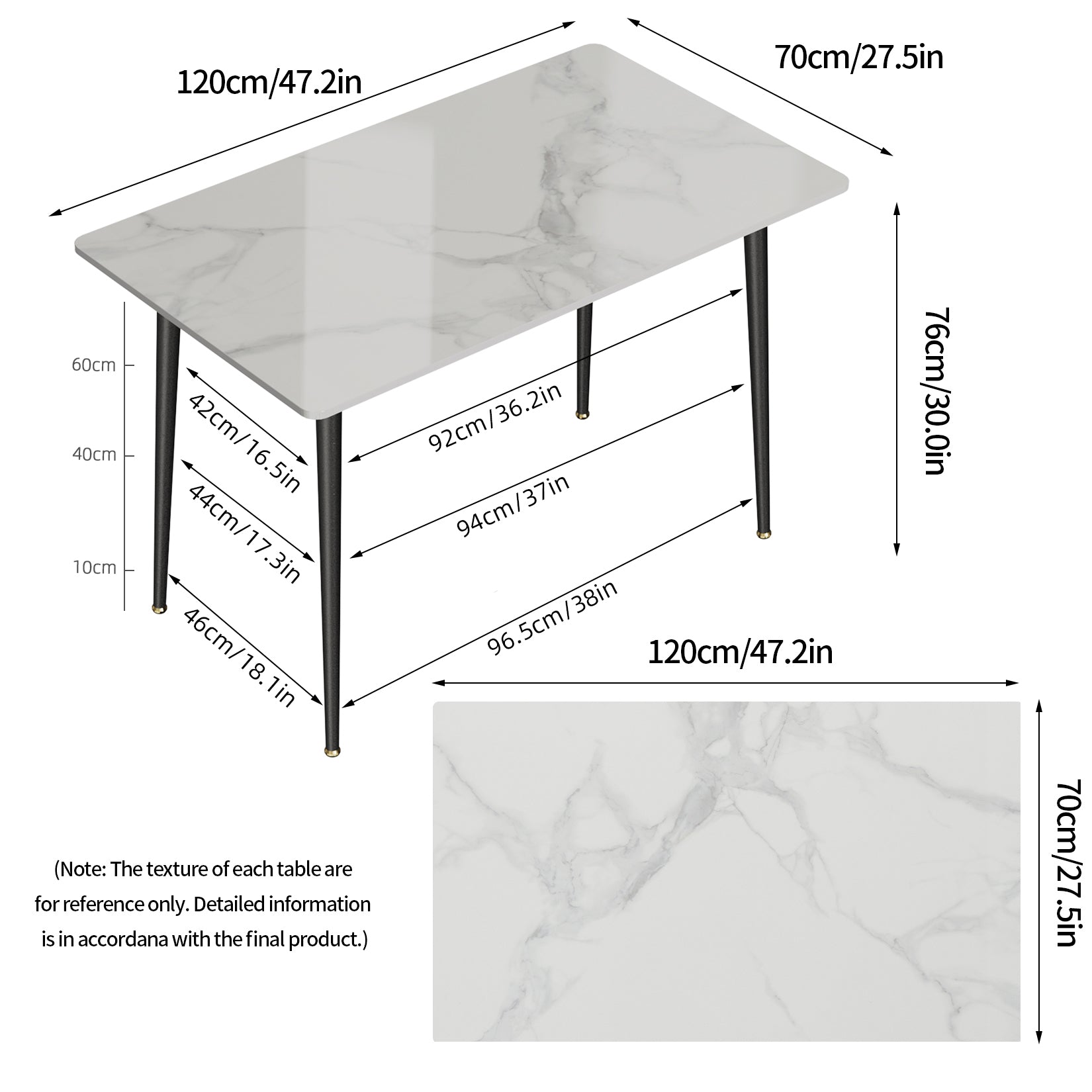 Kitchen Dining Table Rectangular No Chairs