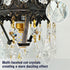 Crystals Wall Sconce: American Vintage Hardwired Crystal Wall Sconces Lighting Fixture