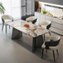 Set of 1/ 2 Microfiber Leather Upholstered Dining Chairs with Wide Seat Leisure Kitchen Chairs