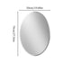 Frameless Oval Wall Glass Mirror Bathroom Silver Vanity Mirror