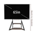 Heavy Duty Mobile TV Floor Stand with Wheels TV Mount Stand TVs Entertainment Center