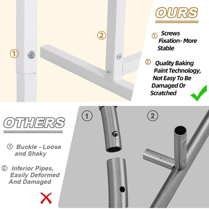 Set of 3 White Metal Wedding Arch Backdrop Stand