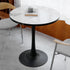 Leisure Dining Table: Round Dining Table No Chairs Sintered Stone Kitchen Coffee Table Pedestal Base