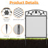 Metal Garden Fence: 5 Panels Garden Fences Heavy Dog Playpen Fences Animal Barrier