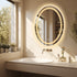 Oval Illuminated Bathroom Mirror