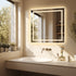 Square Led Backlit Vanity Bathroom Mirror