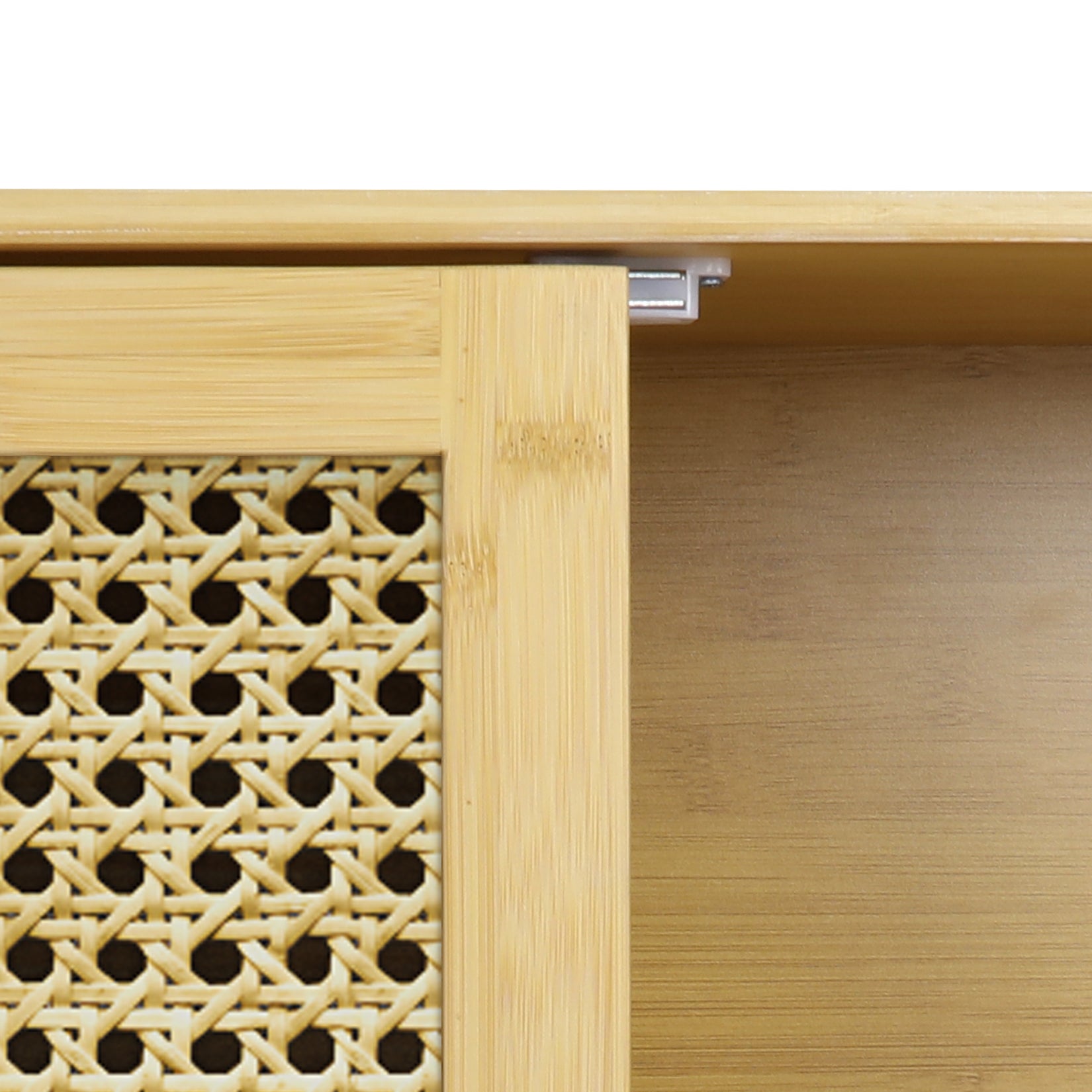 Solid Wood Bamboo Bathroom Wall Cabinet Over the Toilet Kitchen Storage Cabinet