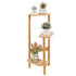 Tall Bamboo Wood Corner Plant Rack Stand