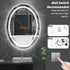 Oval Illuminated Bathroom Mirror