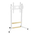 Mobile TV Floor Stand TV Cart 40”-100” TV Mount Stand Load 100KG with Wood Shelf