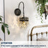 Crystals Wall Sconce: American Vintage Hardwired Crystal Wall Sconces Lighting Fixture