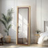 Full Length Mirror with Stand Wood Frame Wall Hanging/ Standing Dressing Mirror