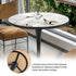 Leisure Dining Table: Round Dining Table No Chairs Sintered Stone Kitchen Coffee Table Pedestal Base