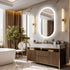 Oval LED Bathroom Mirror with Backlit