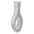 Crushed Diamond Floor Vase: Silver Mirror Vase Geometric Bling Floor-Standing Luxury Home Decor