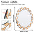 Beveled Edge Glass Round Wall Decorating Mirror