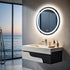 Backlit LED Bathroom Mirror – Round, Touch Control, Adjustable Brightness