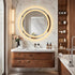 Backlit LED Bathroom Mirror – Round, Touch Control, Adjustable Brightness