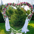Heavy Duty Heart Shape Wedding Arch Stand Metal Arbor Frame for Wedding Ceremony