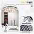 Luxury Crystal Ceiling Chandelier Pendant Lights Fixtures with Shining Grey Crystals, D 23.62”/31.49”