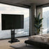 TV Floor Stand on Wheels with Storage Shelves Trolley TV Mount for 32’’-65'' TV LCD