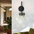 Crystals Wall Sconce: American Vintage Hardwired Crystal Wall Sconces Lighting Fixture