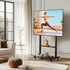 Industrial Rolling TV Floor Stand for 40-100” LCD Screens Height Adjustable TV Cart Mount