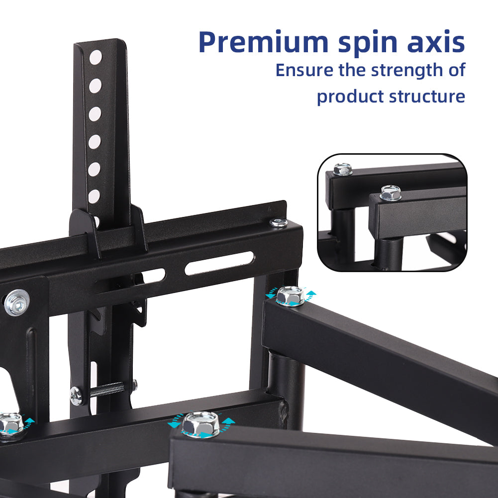 Full Motion TV Wall Mount Bracket for Most 26-55 Inch Screen VESA up to 400x400
