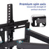 Full Motion TV Wall Mount Bracket for Most 26-55 Inch Screen VESA up to 400x400