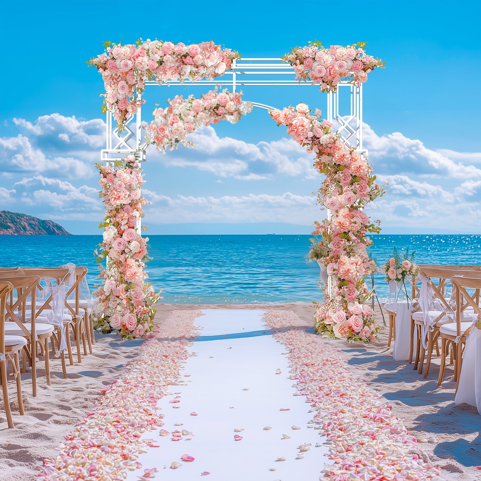 Wedding Ceremony Arch Backdrop Stand for Celebration, Garden Trellis for Plant