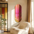 Long Oblong Iridescent Effect Wall Mirror with Iridescent Effect Dazzling Glass Mirror