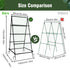 A Frame Cucumbers Trellis Garden Trellis for Climbing Plants with Nylon Netting