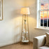 Mid Century Stativ LED Stehlampe mit Regalen